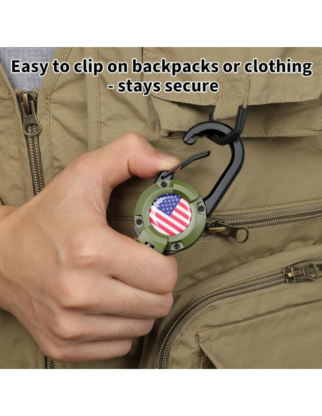 Llave Retráctil YueMiEcoUS 72 cm Cuerda Dyneema Negra