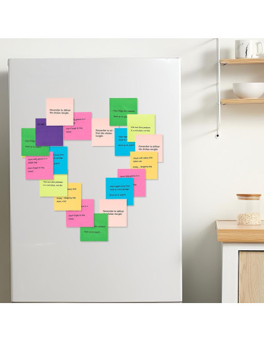 Notas Adhesivas AUYAARS 7.6x7.6 cm, 800 Hojas, 8 Colores