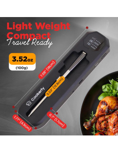 Termómetro de Carne Digital Inalámbrico Cookerfy CT-001 IP67 2