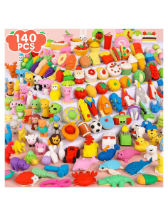 Paquete de 140 Borradores 3D WITALENT para Niños Multicolor