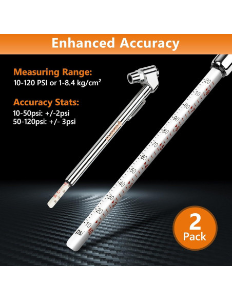 Medidor de Presión de Aire Gearyte para Neumáticos 10-120 PSI Medidor de Presión de Aire Gearyte para Neumáticos 10-120 PSI