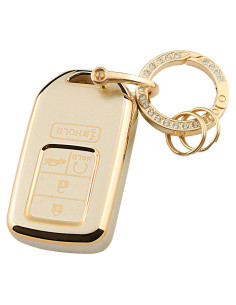 Cubierta de llavero Honda YUBOMT Dorado para Accord Civic