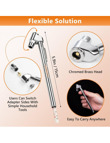 Medidor de Presión de Aire Gearyte para Neumáticos 10-120 PSI