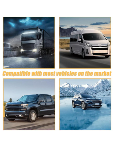 Funda de Volante de Coche Mandark 3PCS Antideslizante 38cm