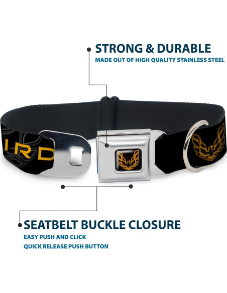 Collar de Perro Buckle-Down Pontiac Firebird 40.64-58.42 cm