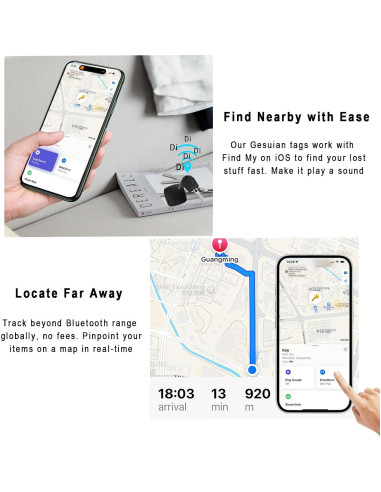 Rastreador Bluetooth Gesuian S1 - Localizador de Llaves y Equipaje