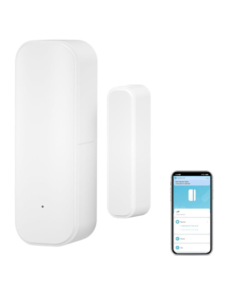 Sensor de Puerta y Ventana WiFi Gaoducash - Inalámbrico, Control App