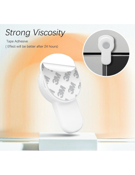 Cerradura de Seguridad para Horno Zentiky - 3 Piezas Blanca