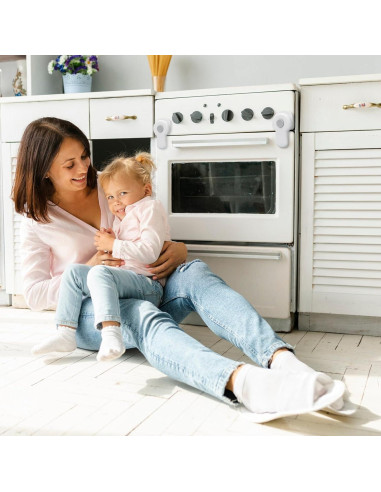 Cerradura de Seguridad para Horno Zentiky - 3 Piezas Blanca