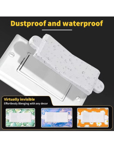 Cubierta de Interruptor de Luz Magnética PSZEZNZ - Blanco 2