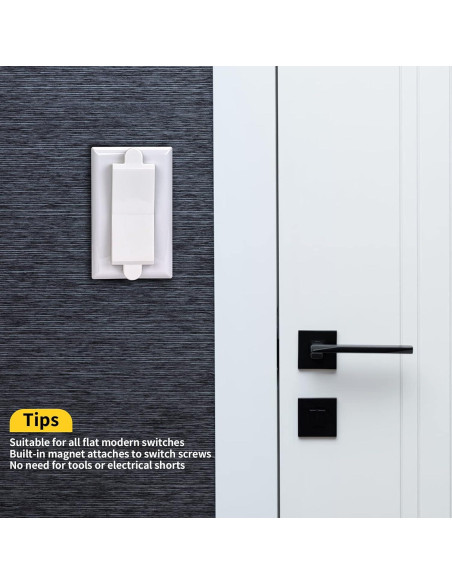 Cubierta de Interruptor de Luz Magnética PSZEZNZ - Blanco