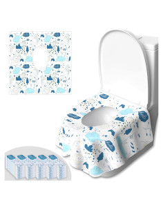 50 Cubiertas de Asiento de Inodoro Desechables Peyazoco - Extra Grandes
