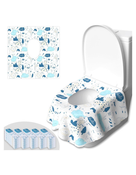50 Cubiertas de Asiento de Inodoro Desechables Peyazoco - Extra Grandes