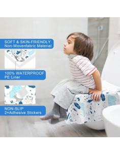 50 Cubiertas de Asiento de Inodoro Desechables Peyazoco - Extra Grandes 2