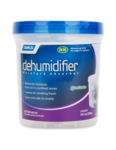 Absorbente de Humedad Camco 44280 - Recargable 297g Aroma Lavanda