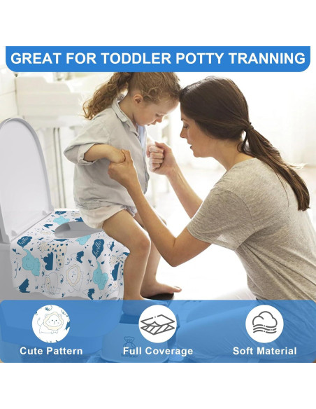 50 Cubiertas de Asiento de Inodoro Desechables Peyazoco - Extra Grandes