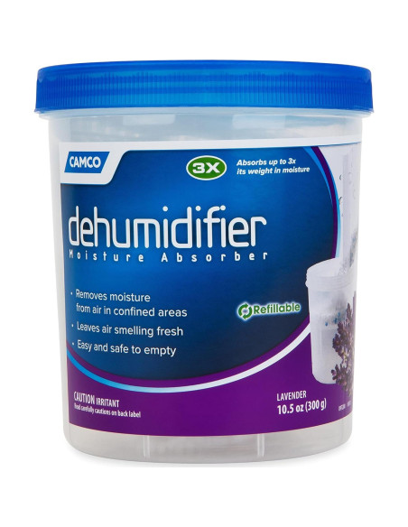 Absorbente de Humedad Camco 44280 - Recargable 297g Aroma Lavanda