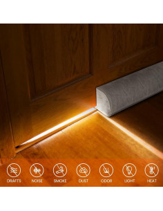 Bloqueador de Corrientes de Aire GDHOMM 76-91 cm Gris 2