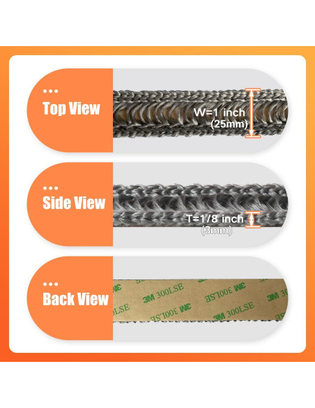 Cinta de Goma Autoadhesiva Protalwell 182.88 cm para Estufa