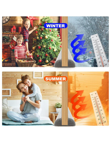 Bloqueador de Corrientes de Aire GDHOMM 76-91 cm Gris