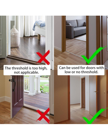 Bloqueador de Corrientes de Aire GDHOMM 76-91 cm Gris