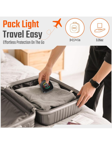 Detector de Monóxido de Carbono Portátil Veevvio HB-04 3 en 1