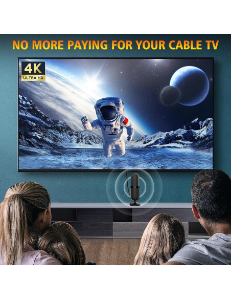 Antena Digital HDTVVT 2025 Interior 360 25 pies 4K Antena Digital HDTVVT 2025 Interior 360 25 pies 4K