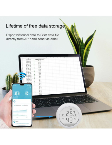 Sensor de Temperatura y Humedad WiFi Smarter Living 2021