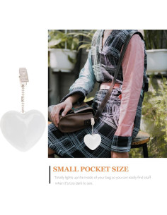 Luz de Bolso LED IMIKEYA Corazón Activada por Toque 2