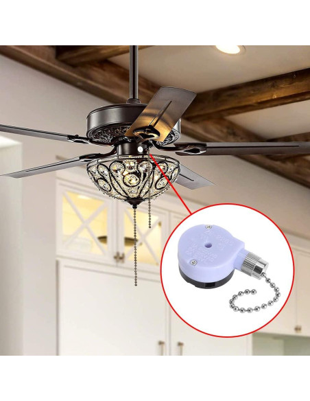 Interruptor de Ventilador de Techo Bsentster ZE-228s 2 Velocidades