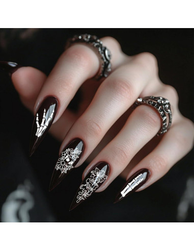 Plantillas de Estampado de Uñas PH PandaHall 9 Piezas