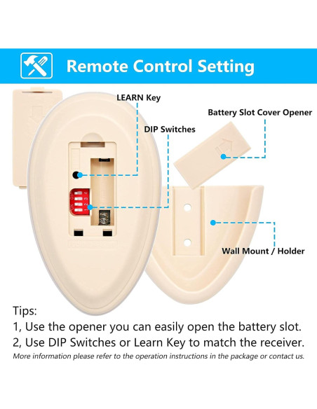 Control Remoto CENMING FAN-35T1 para Ventilador de Techo