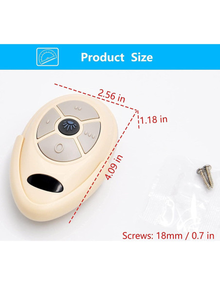 Control Remoto CENMING FAN-35T1 para Ventilador de Techo