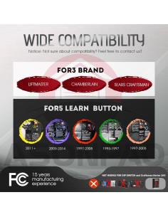 Control Remoto Universal LiftMaster 893Max para Garaje 2PCS 2