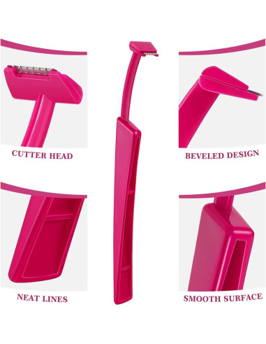 6 Cuchillas de Acero Inoxidable Beavorty para Cejas y Vello Facial