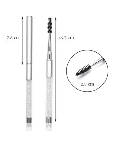 Brocha de Máscara SkyPia con Tapa - Accesorio de Maquillaje Blanco 2