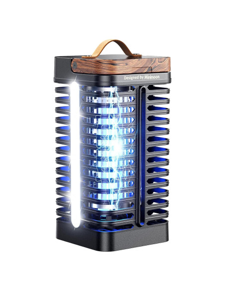 Zapper de Insectos Minimoon 15W con Luz LED Duales IPX4