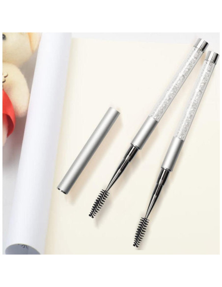 Brocha de Máscara SkyPia con Tapa - Accesorio de Maquillaje Blanco