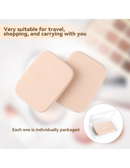 Esponjas de Maquillaje Yuntop 2 Pcs Cuadradas Reutilizables