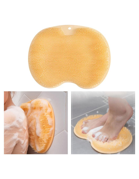 Alfombrilla de Frotar Pies Hfpengzan Naranja Antideslizante