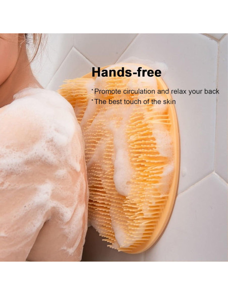 Alfombrilla de Frotar Pies Hfpengzan Naranja Antideslizante