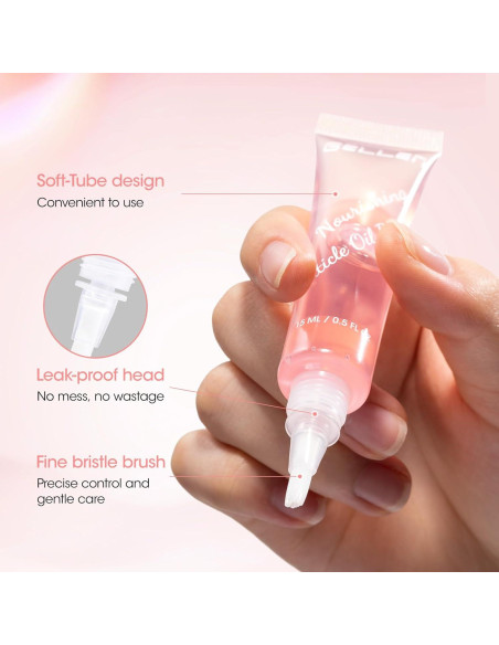 Aceite de Cutícula Gellen 12ml - Nutritivo con Jojoba y Vitamina E