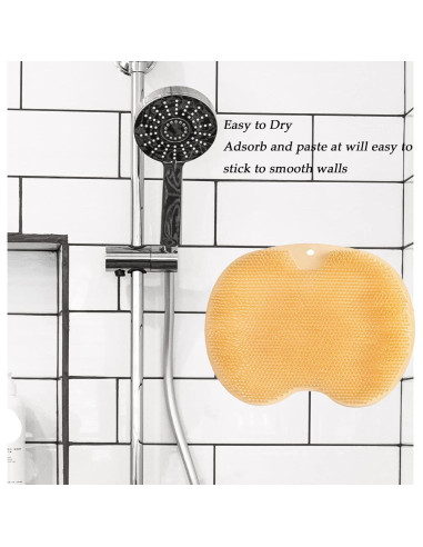 Alfombrilla de Frotar Pies Hfpengzan Naranja Antideslizante