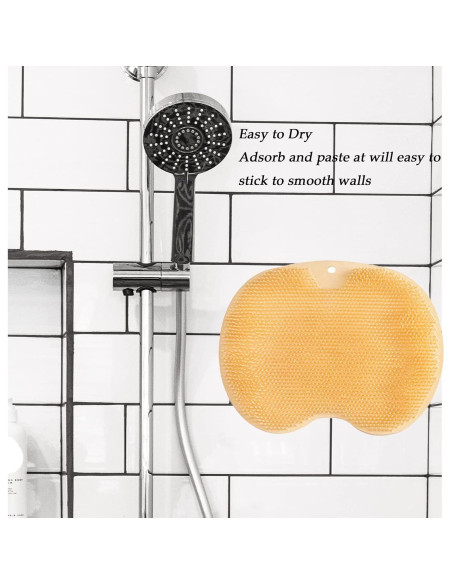 Alfombrilla de Frotar Pies Hfpengzan Naranja Antideslizante