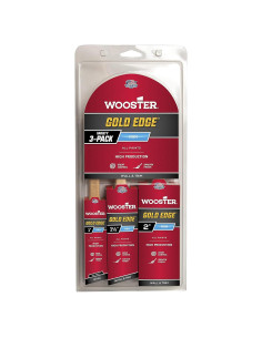 Brocha de Pared Wooster Gold Edge 5239 - 3 Paquetes, 2.54 cm