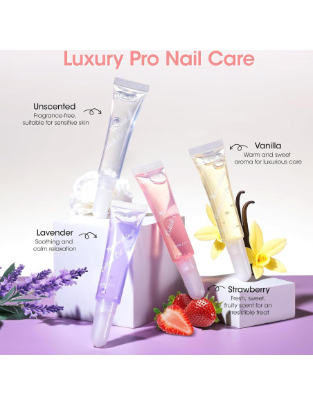 Aceite de Cutícula Gellen 12ml - Nutritivo con Jojoba y Vitamina E