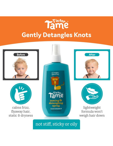 Set Cuidado Capilar Niños T es para Domar - Spray y Cepillo