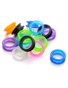 12 Anillos de Silicona para Tijeras Luzen - Multicolor