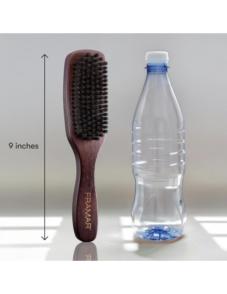 Cepillo Slick Back Framar con Cerdas de Jabalí - Alisa y Brinda Brillo