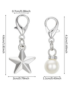 12 Accesorios para Cordones de Zapatillas Ymapinc - Estrella y Perla 2